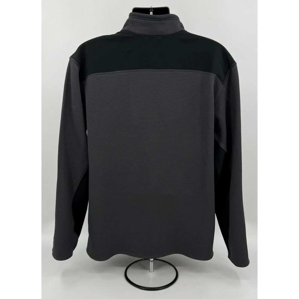The North Face‎ TKA Stealth Full Zip Fleece Jacket Black & Grey Men's Size XL